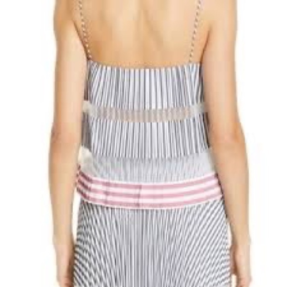 NWOT Club Monaco Striped Sunburst Tank Top M - Picture 2 of 8